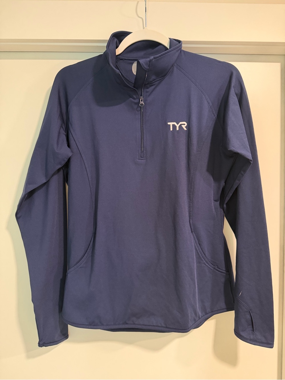 TYR Navy Half-Zip Athletic Pullover